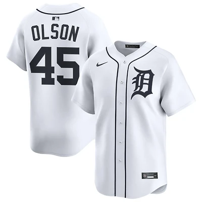 Reese Olson Men's Nike White Detroit Tigers Home Limited Custom Jersey