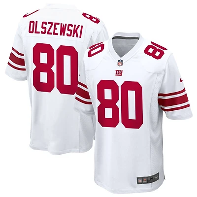 Gunner Olszewski Men's Nike White New York Giants Custom Game Jersey