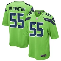 Olu Oluwatimi Men's Nike Neon Green Seattle Seahawks Alternate Custom Game Jersey