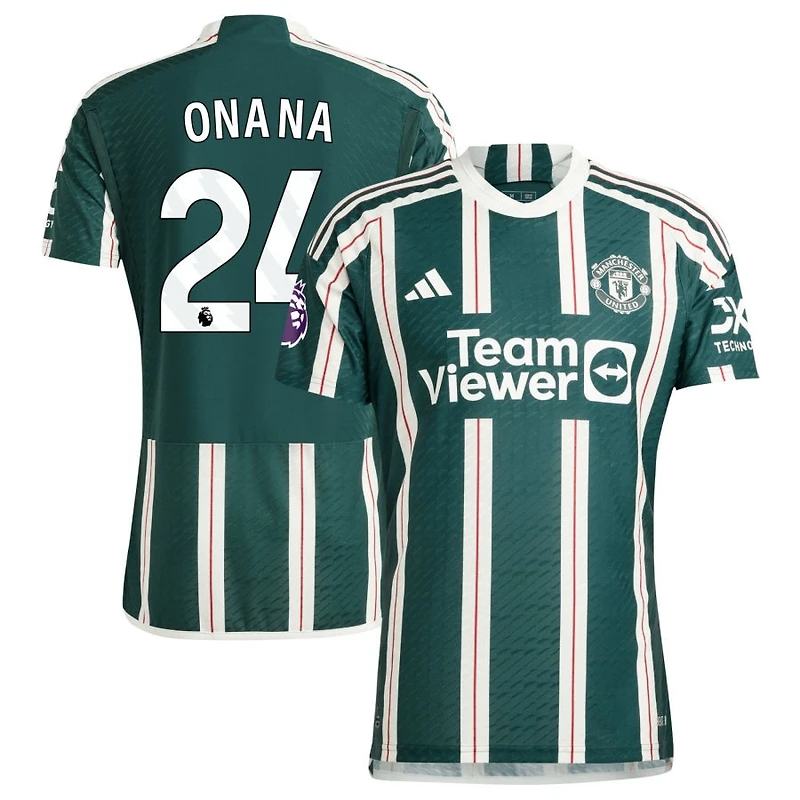 Andre Onana Men's adidas  Green Manchester United 2023/24 Away Authentic Custom Jersey