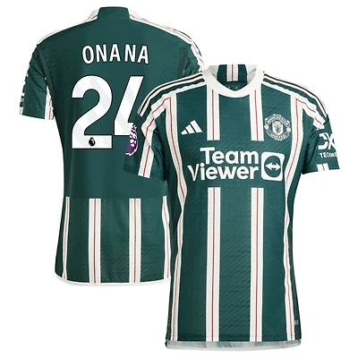 Andre Onana Men's adidas  Green Manchester United 2023/24 Away Authentic Custom Jersey