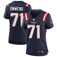 Mike Onwenu Women's Nike Navy New England Patriots Custom Game Jersey