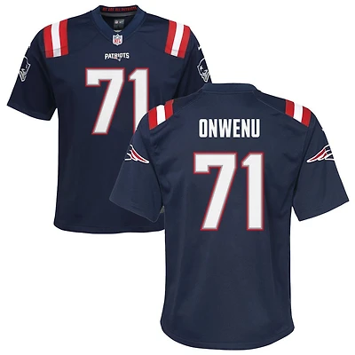 Mike Onwenu Youth Nike Navy New England Patriots Custom Game Jersey