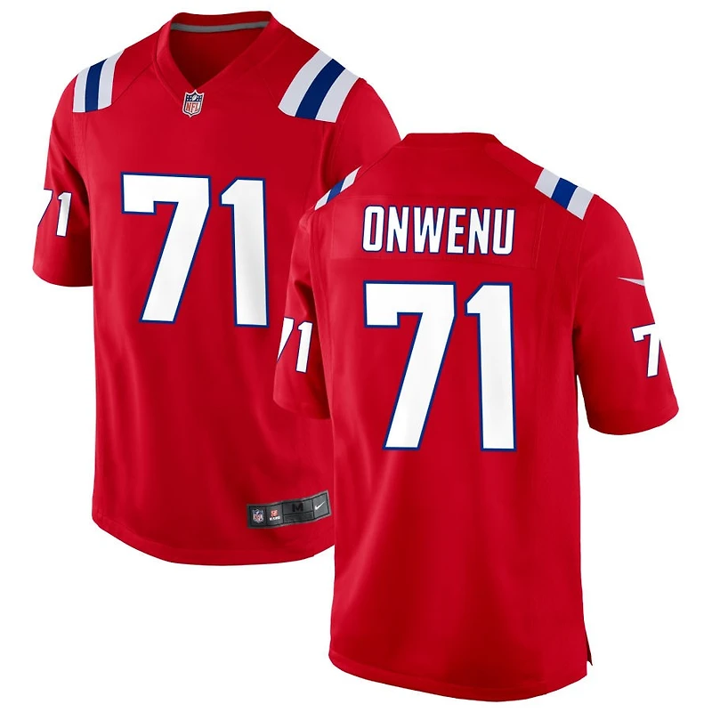 Mike Onwenu Men's Nike Red New England Patriots Alternate Custom Jersey