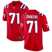 Mike Onwenu Men's Nike Red New England Patriots Alternate Custom Jersey
