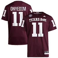 Tyler Onyedim Men's adidas  Maroon Texas A&M Aggies NIL Pick-A-Player Home Premier Football Jersey