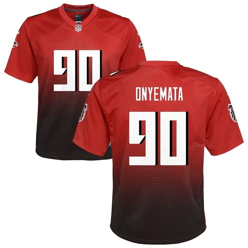 David Onyemata Youth Nike Red Atlanta Falcons Alternate Custom Game Jersey