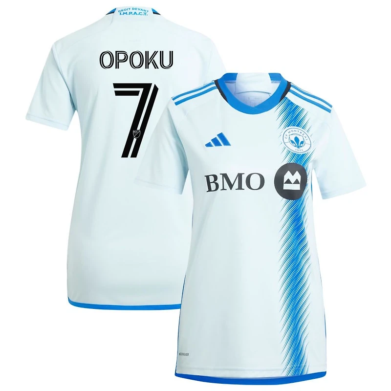 Kwadwo Opoku Women's adidas Light Blue CF Montreal 2024 La Main Replica Custom Jersey