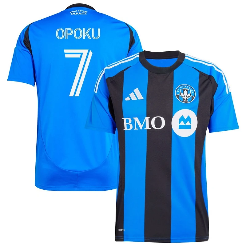 Kwadwo Opoku Men's adidas Blue CF Montreal 2025 Montréal Original Replica Custom Jersey