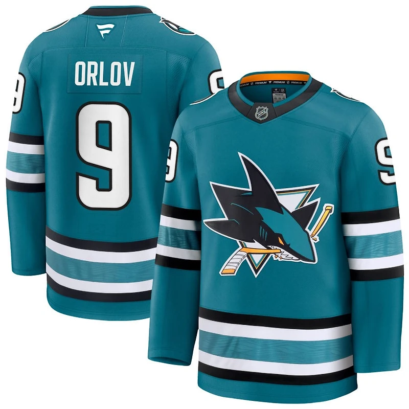 Dmitry Orlov Men's Fanatics Teal San Jose Sharks Home Premium Custom Jersey