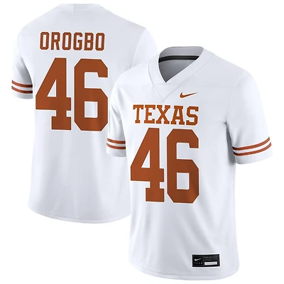 Smith Orogbo Men's Nike White Texas Longhorns NIL Pick-A-Player Game Jersey