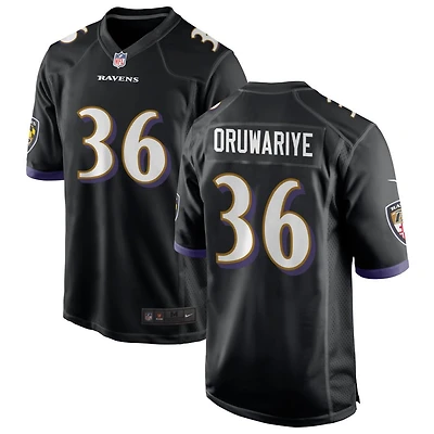 Amani Oruwariye Men's Nike Black Baltimore Ravens Alternate Custom Game Jersey