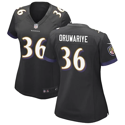 Amani Oruwariye Women's Nike Black Baltimore Ravens Alternate Custom Game Jersey