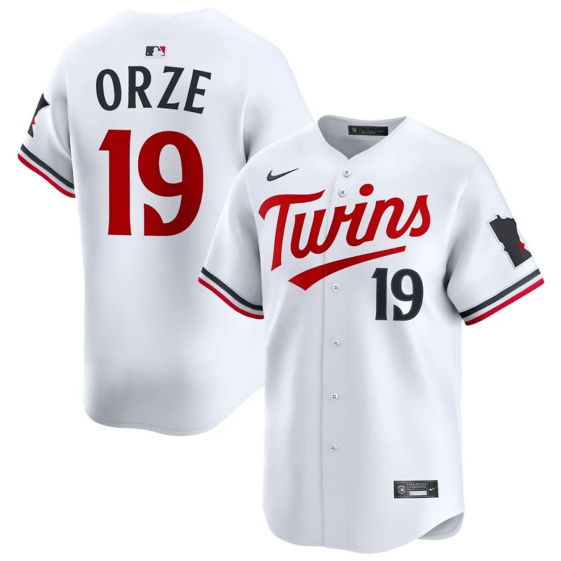 Eric Orze Men's Nike White Minnesota Twins Home Limited Custom Jersey
