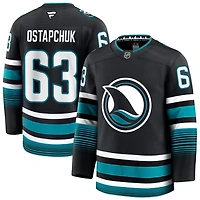 Zack Ostapchuk Men's Fanatics Black San Jose Sharks Alternate Premium Custom Jersey