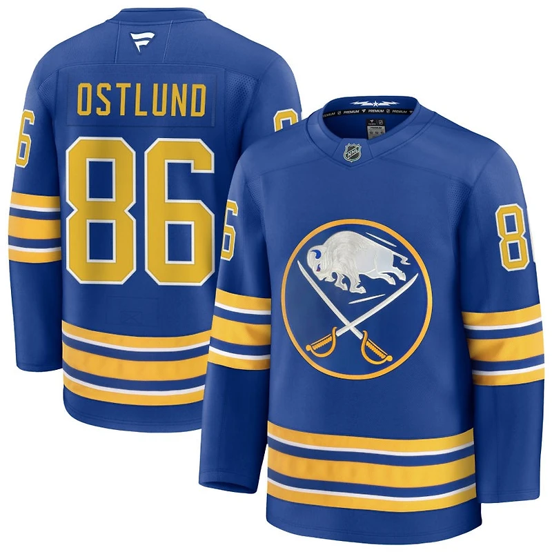 Noah Ostlund Men's Fanatics Royal Buffalo Sabres Home Premium Custom Jersey