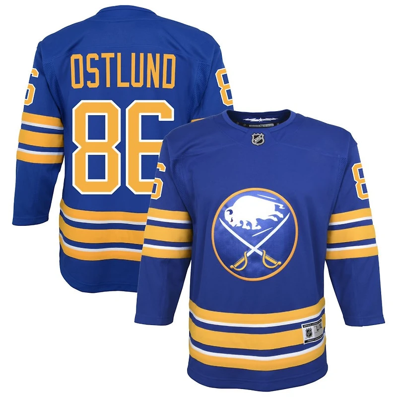 Noah Ostlund Youth Royal Buffalo Sabres Home Custom Premier Jersey