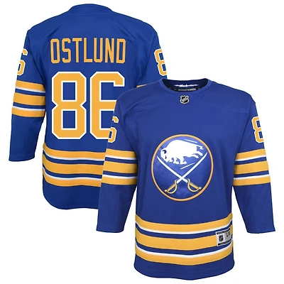 Noah Ostlund Youth Royal Buffalo Sabres Home Custom Premier Jersey