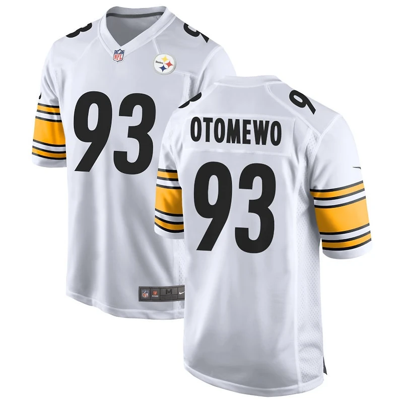 Esezi Otomewo Men's Nike White Pittsburgh Steelers Game Custom Jersey