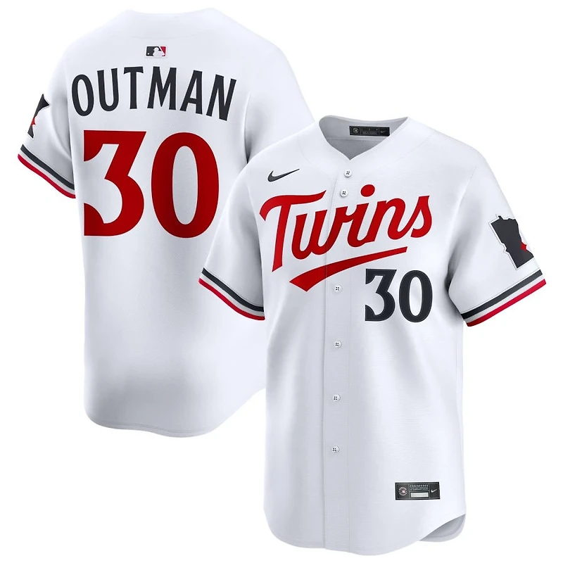 James Outman Men's Nike White Minnesota Twins Home Limited Custom Jersey