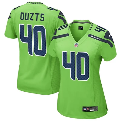 Robbie Ouzts Women's Nike Neon Green Seattle Seahawks Alternate Custom Game Jersey