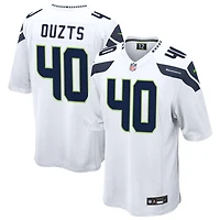 Robbie Ouzts Men's Nike  White Seattle Seahawks Custom Game Jersey