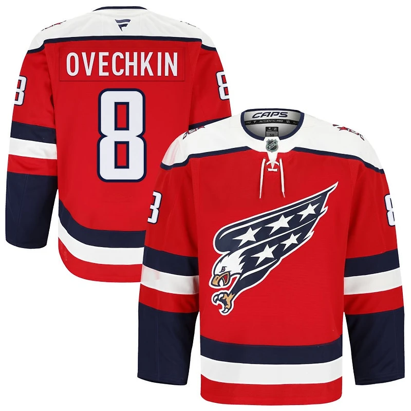 Alex Ovechkin Men's Fanatics Red Washington Capitals Alternate Authentic Pro Custom Jersey