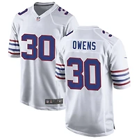 Wande Owens Men's Nike White Buffalo Bills Alternate Custom Game Jersey