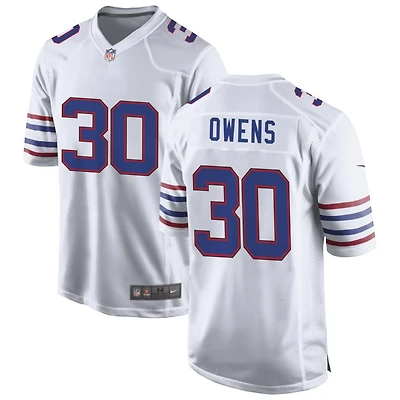 Wande Owens Men's Nike White Buffalo Bills Alternate Custom Game Jersey