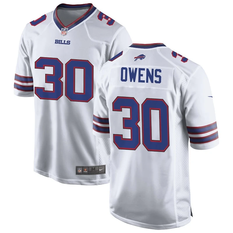 Wande Owens Men's Nike White Buffalo Bills Custom Game Jersey