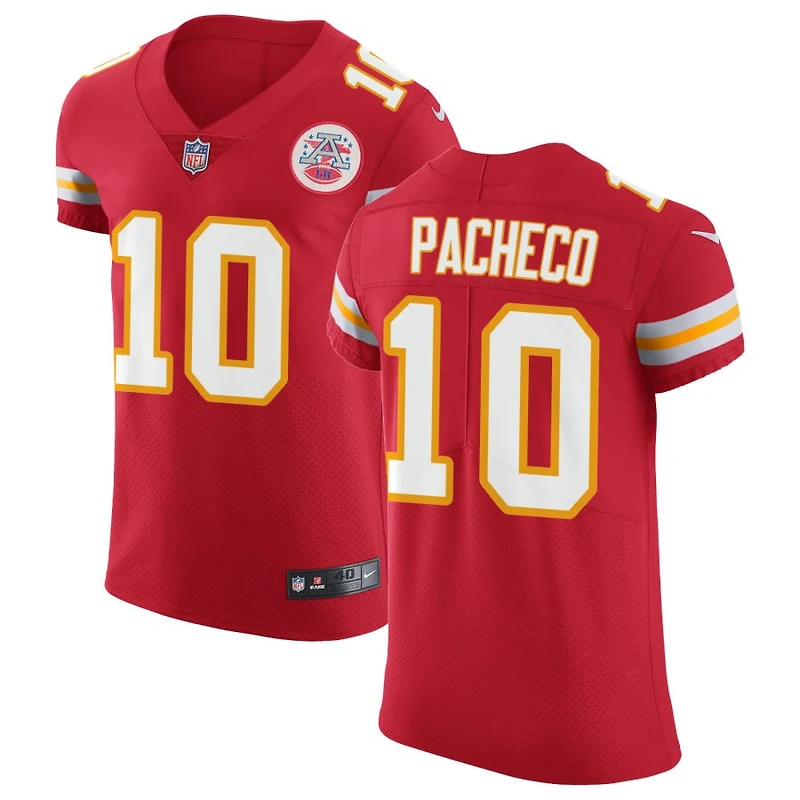 Isiah Pacheco Men's Nike Red Kansas City Chiefs Vapor Untouchable Custom Elite Jersey