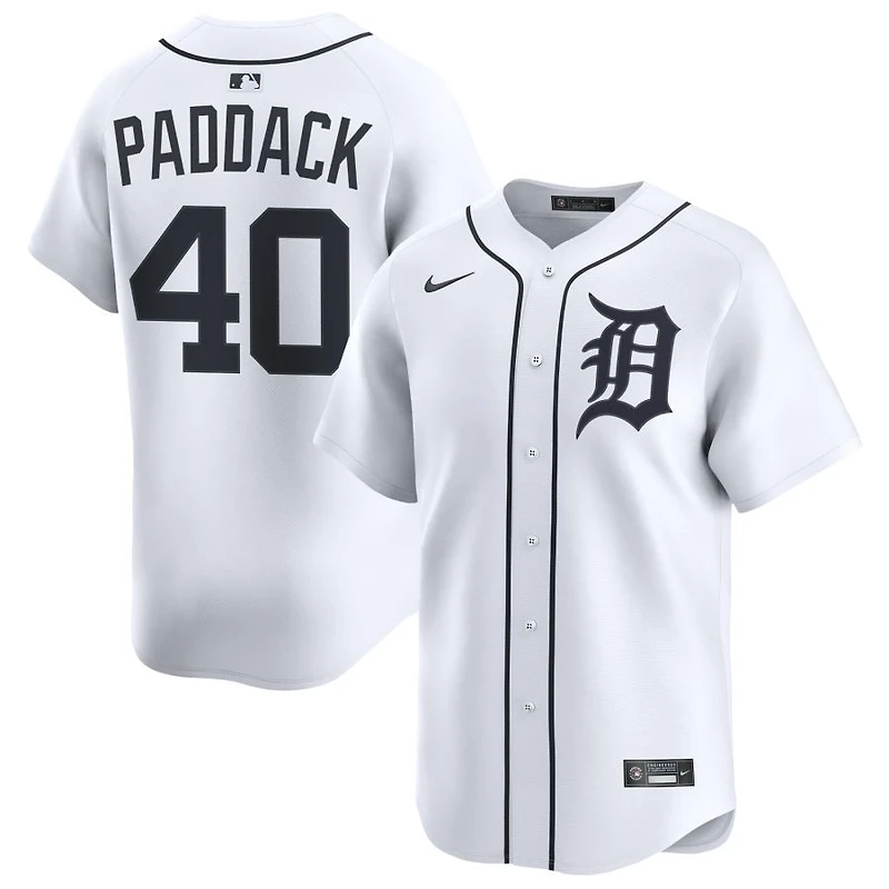 Chris Paddack Men's Nike White Detroit Tigers Home Limited Custom Jersey