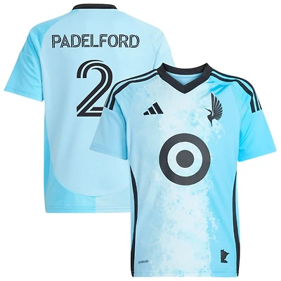 Devin Padelford Youth adidas  Blue Minnesota United FC 2025 CONVERGENCE Replica Custom Jersey