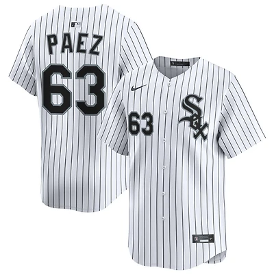 Jedixson Paez Men's Nike White Chicago White Sox Home Limited Custom Jersey