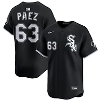 Jedixson Paez Men's Nike Black Chicago White Sox Alternate Limited Custom Jersey
