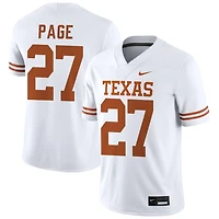 Colin Page Men's Nike White Texas Longhorns NIL Pick-A-Player Game Jersey