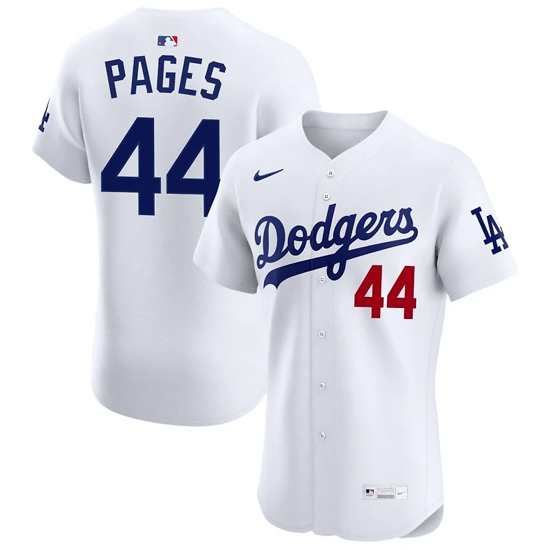 Andy Pages Men's Nike White Los Angeles Dodgers Home Elite Custom Jersey