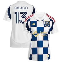 Nelson Palacio Women's adidas  White Real Salt Lake 2025 Grid City Replica Custom Jersey