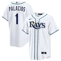 Richie Palacios Men's Nike  White Tampa Bay Rays Home Custom Replica Jersey