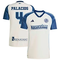 Jeison Palacios Men's adidas White Nashville SC 2025 Third Replica Custom Jersey
