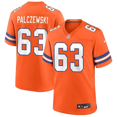 Alex Palczewski Men's Nike Orange Denver Broncos Mile High Collection 1977 Throwback Custom Game Jersey