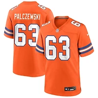 Alex Palczewski Men's Nike Orange Denver Broncos Mile High Collection 1977 Throwback Custom Game Jersey