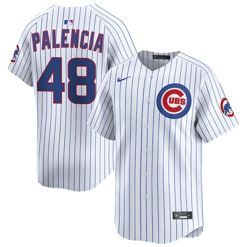 Daniel Palencia Men's Nike White Chicago Cubs Home Limited Custom Jersey