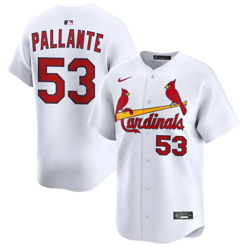 Andre Pallante Men's Nike White St. Louis Cardinals Home Limited Custom Jersey