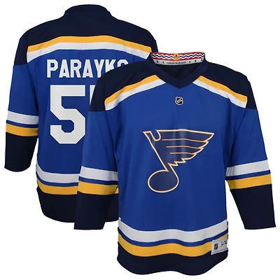 Colton Parayko Youth  Blue St. Louis Blues Home Replica Custom Jersey