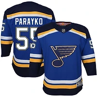 Colton Parayko Youth Blue St. Louis Blues Home Premier Custom Jersey