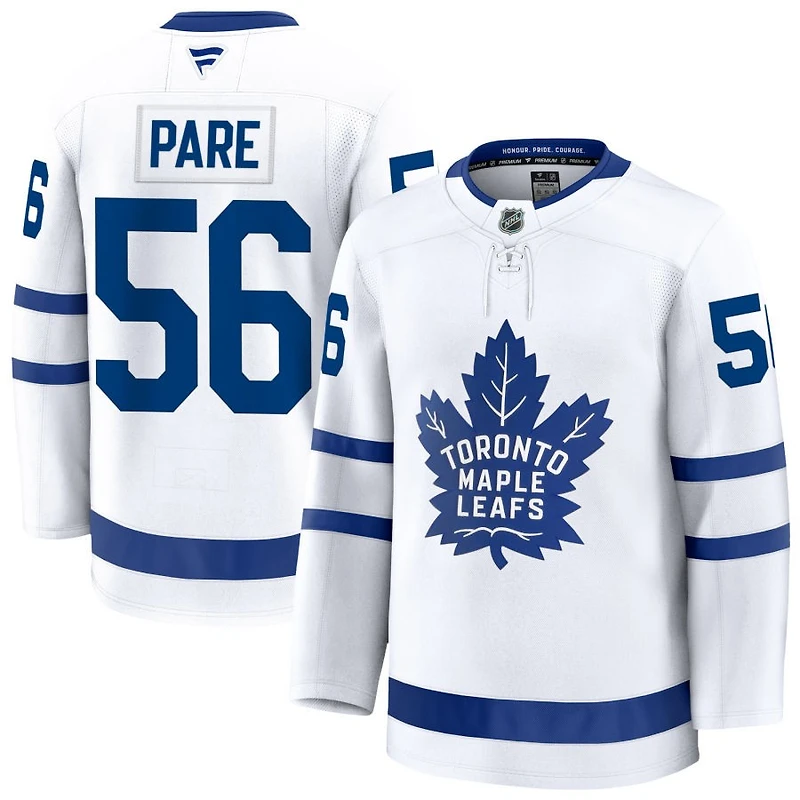 Cedric Pare Men's Fanatics White Toronto Maple Leafs Away Premium Custom Jersey
