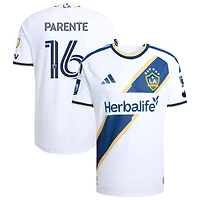 Isaiah Parente Men's adidas White LA Galaxy 2026 The VeloCITY Kit On-Field Authentic Patch Custom Jersey