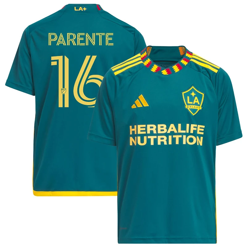 Isaiah Parente Youth adidas Green LA Galaxy 2023 LA Kit Replica Custom Jersey
