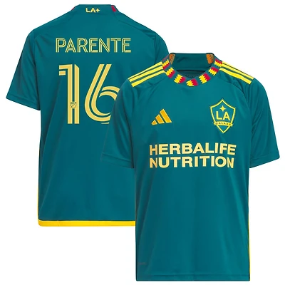 Isaiah Parente Youth adidas Green LA Galaxy 2023 LA Kit Replica Custom Jersey